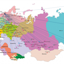 Общая карта перевозок по России